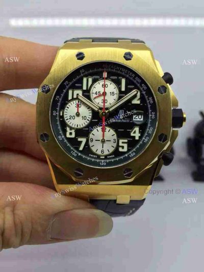 Swiss Audemars Piguet Royal Oak Offshore Monte Napoleone Gold Watch